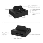 多功能視頻基站轉換器，附支架，適用於 Switch，轉換器基站