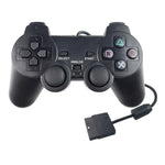 雙震動有線遊戲搖桿手柄，適用於 PS2