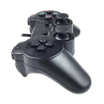 雙震動有線遊戲搖桿手柄，適用於 PS2