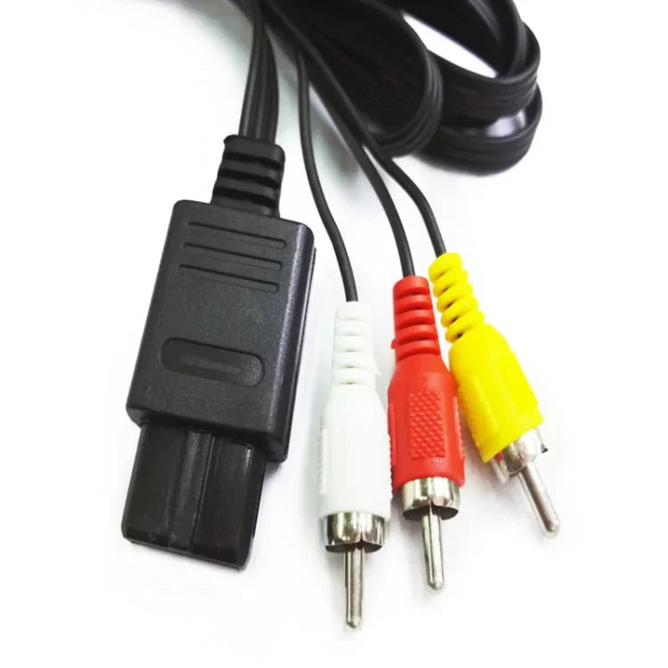 5 個多功能 AV 線，適用於 Nintendo N64 / NGC，長度：1.8m，多功能 AV 線