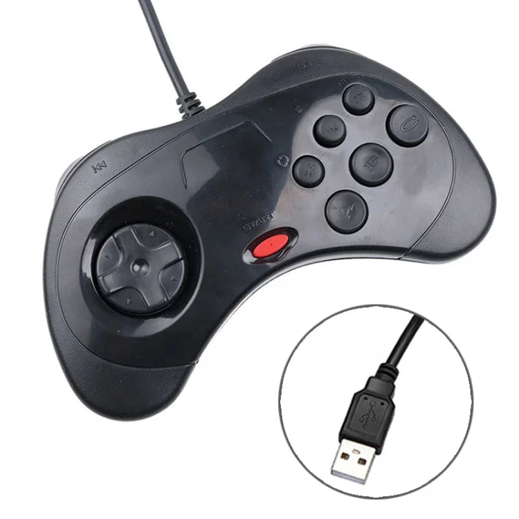 Sega Saturn USB 電腦遊戲手把控制器