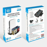 KJH P5-010-2 多功能充電散熱風扇底座附收納托盤支架，適用於 PS5 De / UHD，KJH P5-010-2