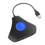 KJH P5-015 4 合 1 集線器轉換器 USB 3.0 藍光擴展轉接器分接充電連接器，適用於 PS5 / Xbox Series X，KJH P5-015