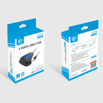 KJH P5-015 4 合 1 集線器轉換器 USB 3.0 藍光擴展轉接器分接充電連接器，適用於 PS5 / Xbox Series X，KJH P5-015