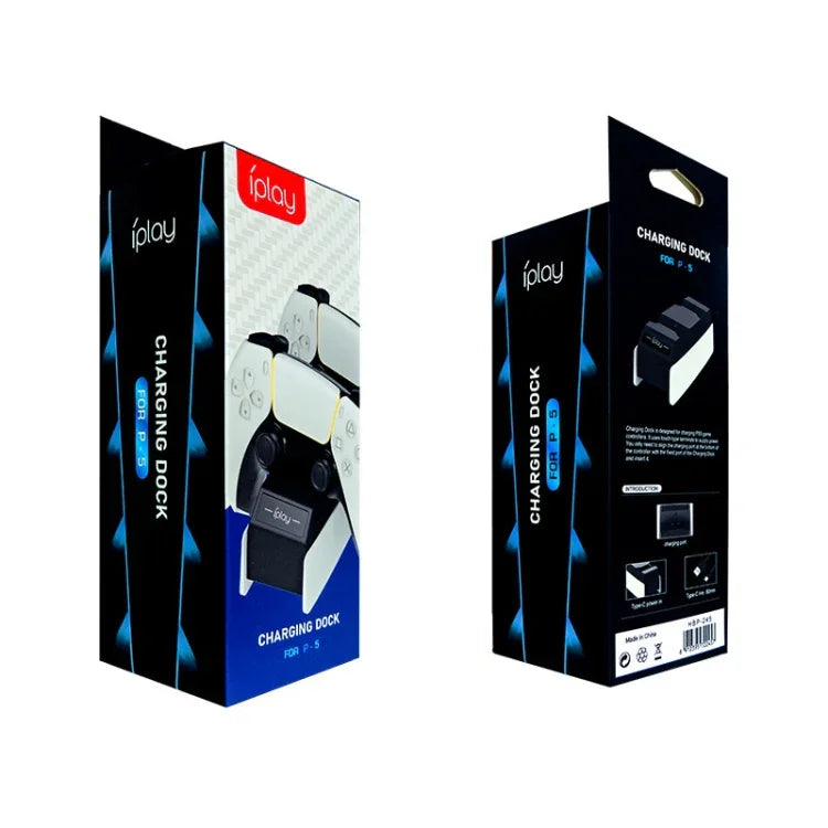 iPlay HBP-245 雙座遊戲手把充電器，適用於PS5，HBP-245