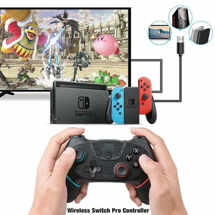 Switch Pro 藍牙搖桿遊戲控制器，適用於 Switch Pro