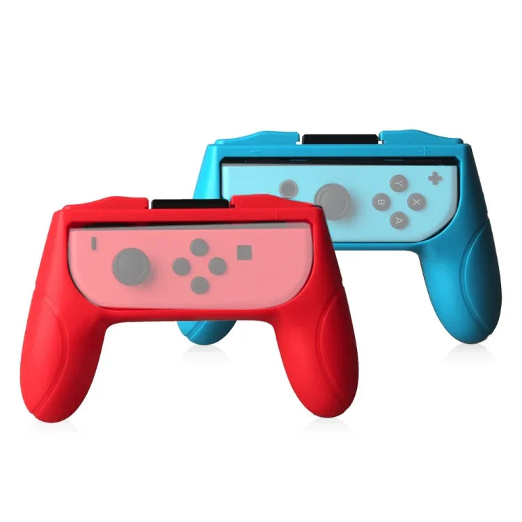 OIVO 2 件組左右手遊戲握把控制器，適用於 Nintendo Switch Joy-con 握把，紅色與藍色
