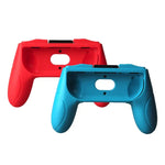 OIVO 2 件組左右手遊戲握把控制器，適用於 Nintendo Switch Joy-con 握把，紅色與藍色