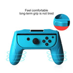 OIVO 2 件組左右手遊戲握把控制器，適用於 Nintendo Switch Joy-con 握把，紅色與藍色