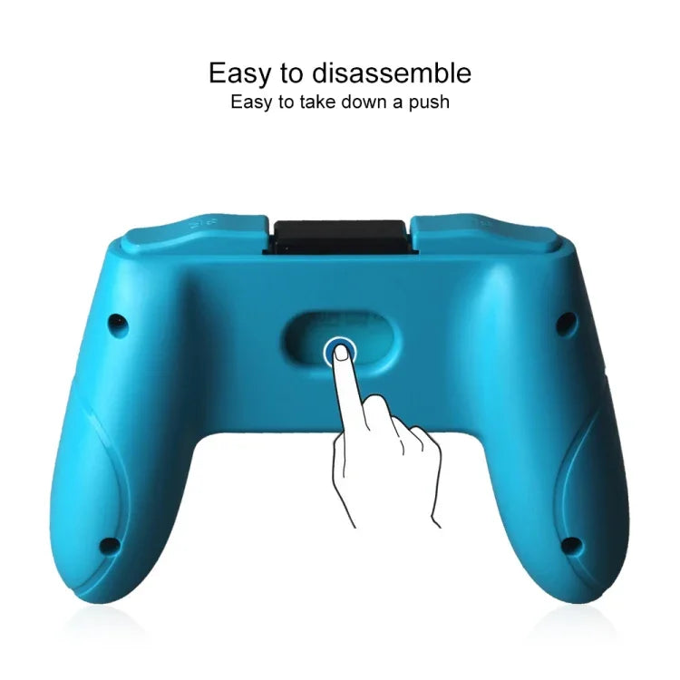 OIVO 2 件組左右手遊戲握把控制器，適用於 Nintendo Switch Joy-con 握把，紅色與藍色