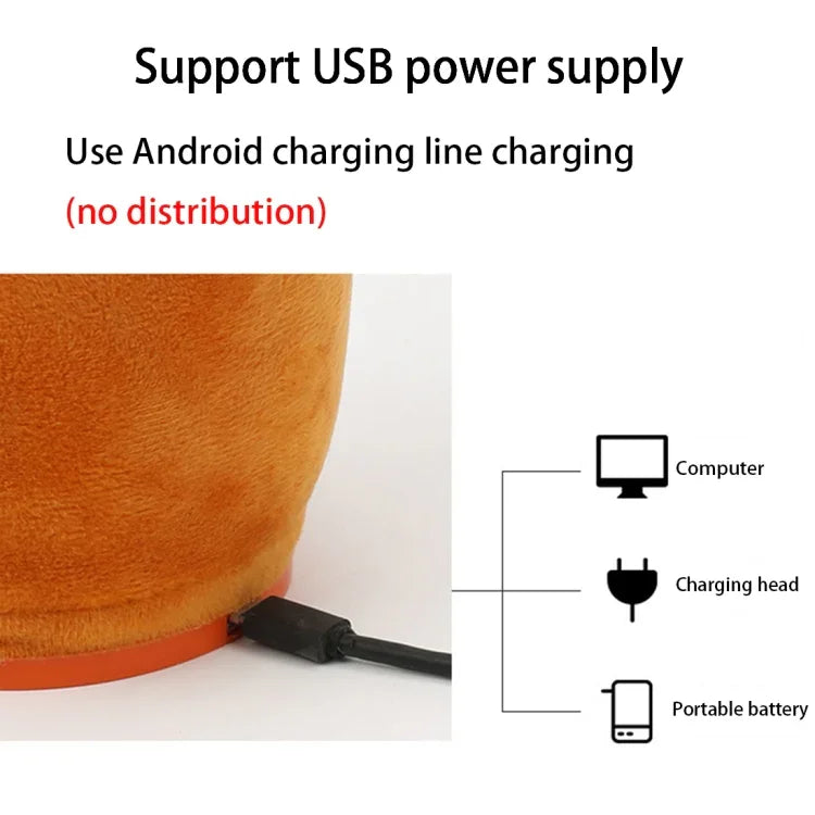 向日葵薩克斯風造型藍牙絨毛兒童成人玩具，支持 USB 充電及電池