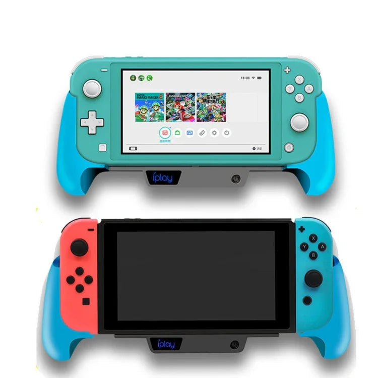 IPLAY 主機充電握把支架殼散熱風扇，適用 Switch Lite