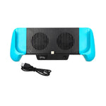 IPLAY 主機充電握把支架殼散熱風扇，適用 Switch Lite