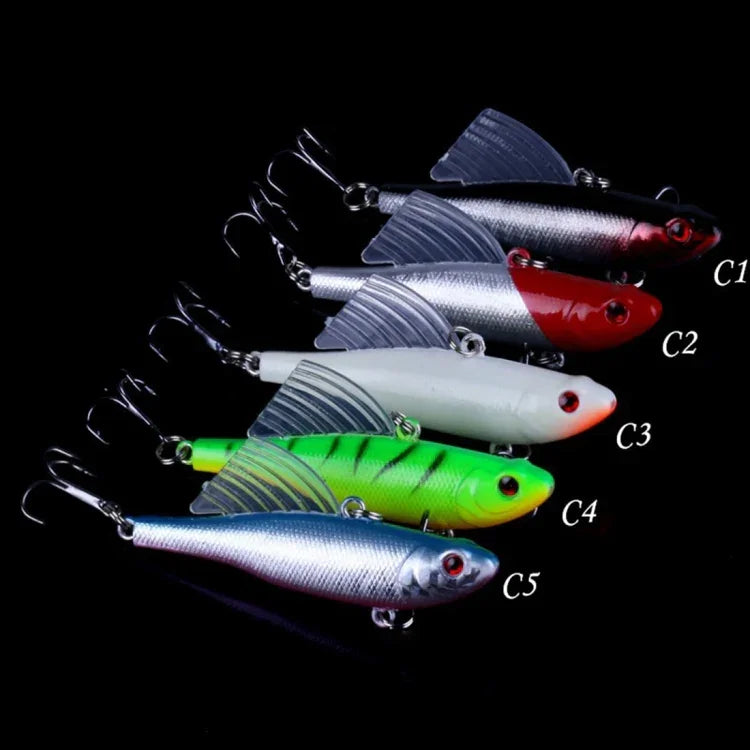 HENGJIA 快沉式釣魚餌 6.5cm/17.2g 翅膀 VIB 鉛筆餌套件，PE016-X