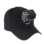 戶外太陽帽棒球帽，附相機支架固定座，適用於 GoPro、SJCAM、小米小蟻運動相機