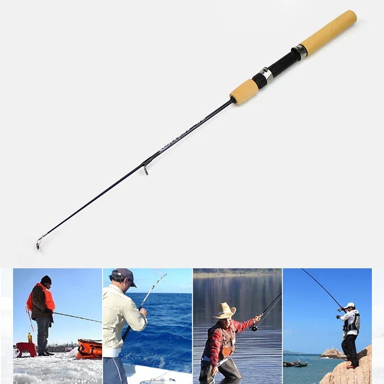 27cm 便攜冰釣竿 蝦竿 餌竿 釣魚裝備配件，延長長度：60 cm，27cm