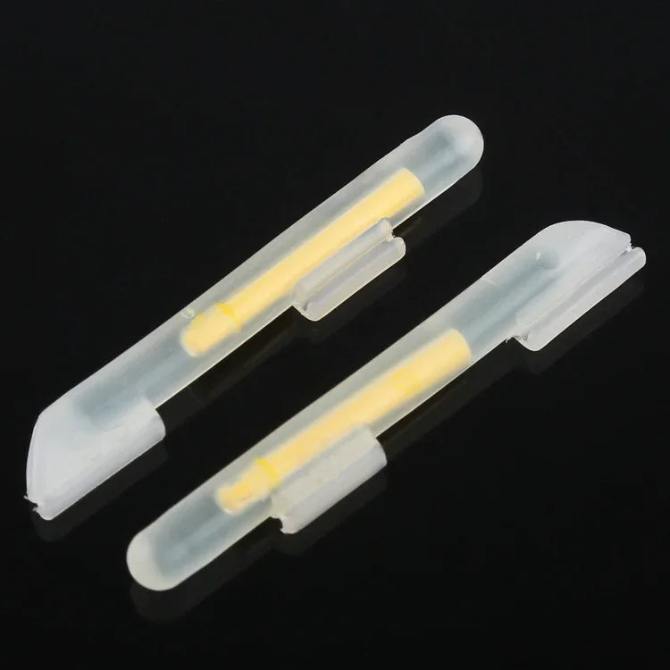 5 Packs OCEAN SUN Clip-On Luminous Float Night Fishing Light Stick, SS, Fits Rod Tip 0.6-1.4mm, Clip-On, SS