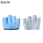 半指瑜伽手套防滑運動健身掌部護具，尺寸：M，掌圍：18cm，尺寸：M