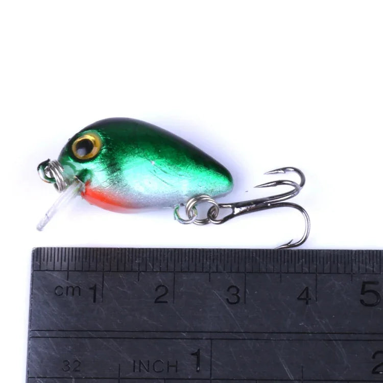 HENGJIA 10件3cm/1.5g路亞岩石釣魚餌仿生套裝帶塑料盒，Box014