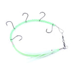 HENGJIA 32cm/7g 釣魚刀魚線夜光章魚魷魚鉤5鉤