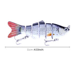 HENGJIA JM020 11cm 18g 多節塑膠硬餌 釣魚餌套裝 釣具餌料，1#、3#、4#、5#