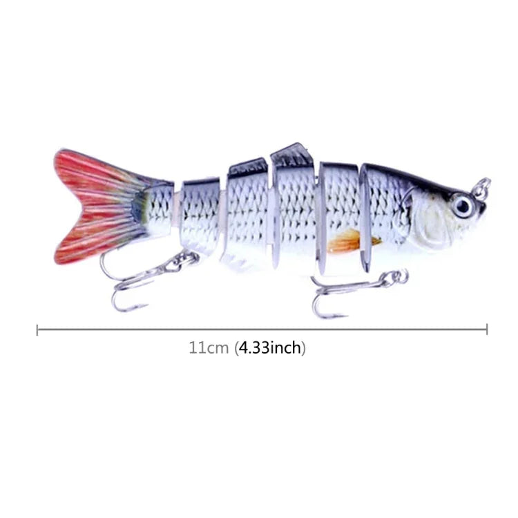 HENGJIA JM020 11cm 18g 多節塑膠硬餌 釣魚餌套裝 釣具餌料，1#、3#、4#、5#