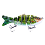 HENGJIA JM020 11cm 18g 多節塑膠硬餌 釣魚餌套裝 釣具餌料，1#、3#、4#、5#