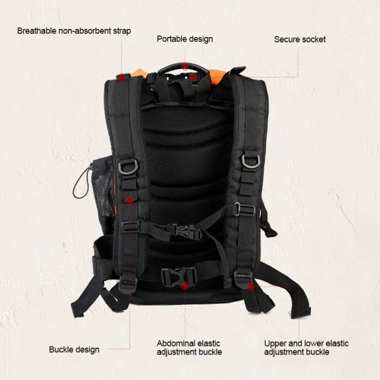 XINDA H-BAG03 20L 戶外防水上游收納肩背登山包，20L