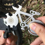 自行車造型便攜戶外生存多功能工具 不鏽鋼卡片刀，卡片刀