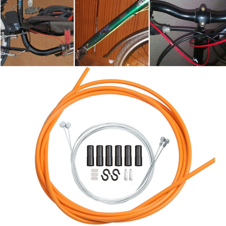 Universal Bicycle Brake Cable Tube Set, Orange, Green, Grey, Blue, Red, White, Yellow, Black