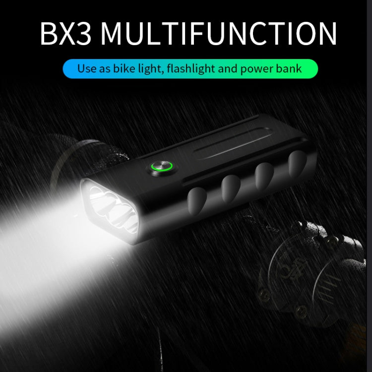 BX3 USB充電自行車前把手LED燈（10小時，T6+A02燈），10小時，T6+A02燈