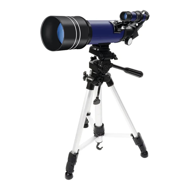 WR852 16x/66x70 高清高倍率天文望遠鏡附三腳架，66x70 藍色