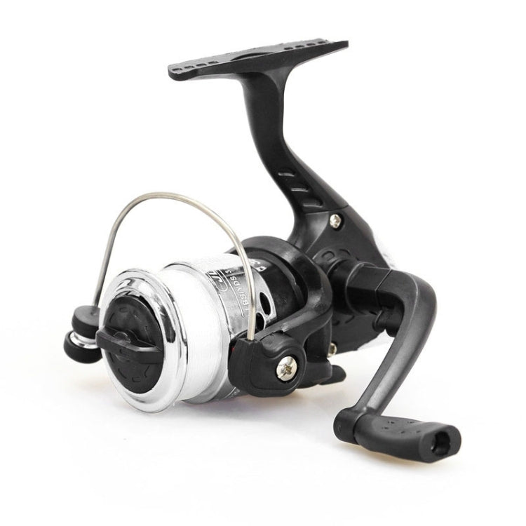 JL200 電鍍塑料3軸承手柄釣魚旋轉捲線器 透明線，JL200