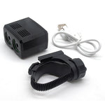 Y15 2 x CREE XPG2 500LM USB 充電 LED 自行車前燈帶 5 模式，Y15