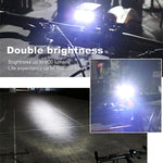 Y15 2 x CREE XPG2 500LM USB 充電 LED 自行車前燈帶 5 模式，Y15
