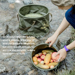 Naturehike NH20SJ040 20L PVC戶外露營折疊水桶，20L
