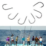 ISE 500 個混合尺寸魚形倒刺釣魚鉤，3-12 號