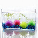 水族箱裝飾品TPR仿真海膽球珊瑚，尺寸：L，直徑：13cm，尺寸：L