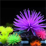 水族裝飾品TPR仿真海膽球珊瑚帶尖，尺寸：L，直徑：13cm，13cm