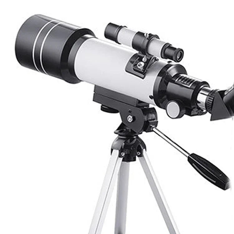 WR852 16x/66x70 高清高倍天文望遠鏡，帶三腳架，66x70 白色