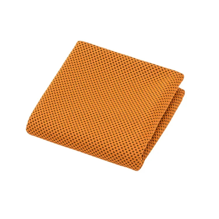 2條超細纖維健身運動毛巾耐用冰涼毛巾，尺寸：30*100cm，冰涼毛巾，尺寸：30*100cm（橙色），冰涼毛巾，尺寸：30*100cm（綠色），冰涼毛巾，尺寸：30*100cm（灰色），冰涼毛巾，尺寸：30*100cm（藍色），冰涼毛巾，尺寸：30*100cm（品紅色）