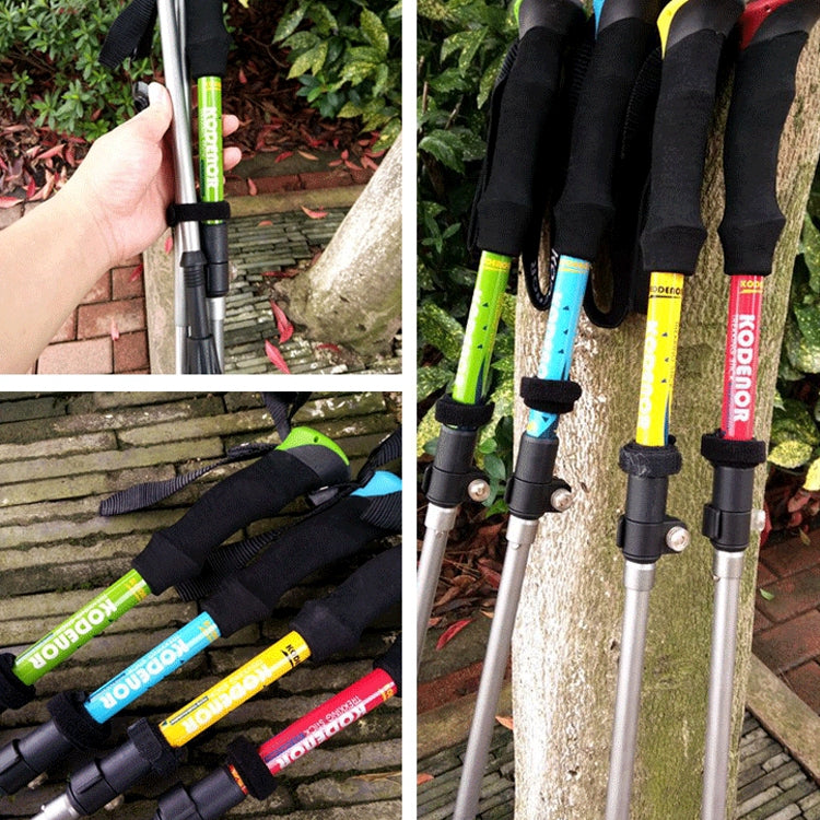 125cm可調便攜戶外鋁合金登山杖，綠色#125cm，藍色#125cm，紅色#125cm，黃色#125cm