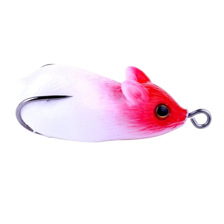 HENGJIA 5 公分仿生老鼠釣魚餌，隨機顏色配送，老鼠