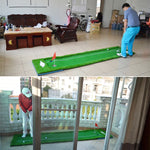 PGM 高爾夫雙色推桿墊 推桿訓練器，尺寸：75x300cm