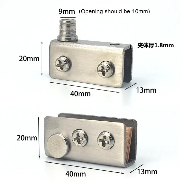 玻璃夾單門觸摸展示櫃鉸鏈，單開
