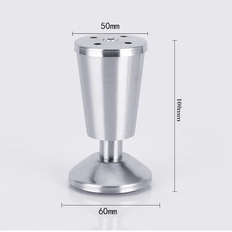 不鏽鋼加厚可調節杯型櫥櫃腳，100mm，100mm