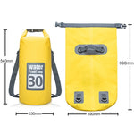 戶外防水乾燥雙肩帶包乾袋，容量：30L，30L
