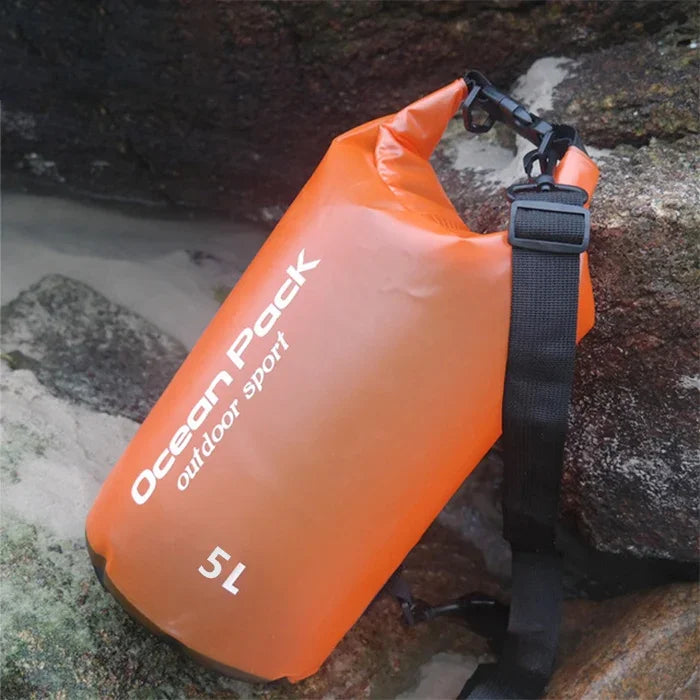 戶外防水單肩乾燥袋乾燥袋PVC桶包，容量：5L，5L