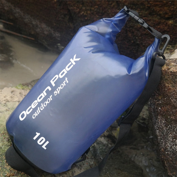 戶外防水單肩乾燥袋乾燥袋PVC桶包，容量：10L，10L