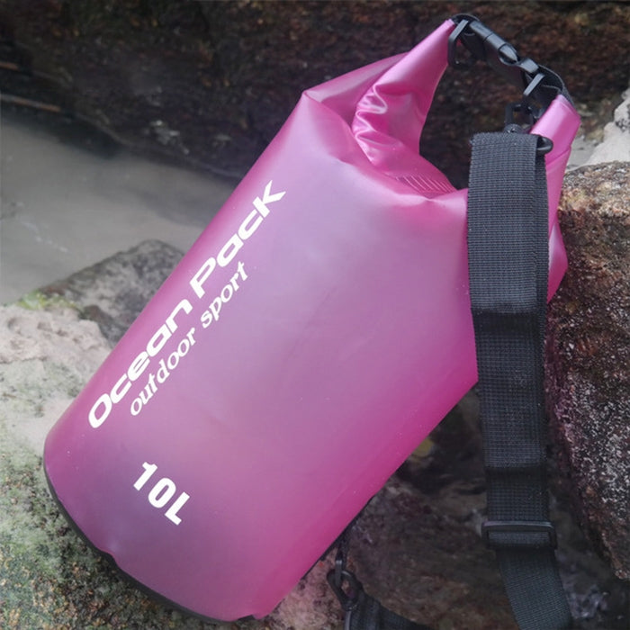 戶外防水單肩乾燥袋乾燥袋PVC桶包，容量：10L，10L